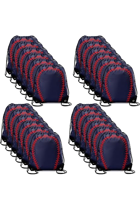 Baseball Drawstring Bags Mato & Hash Baseball Drawstring Backpacks - 6 ...