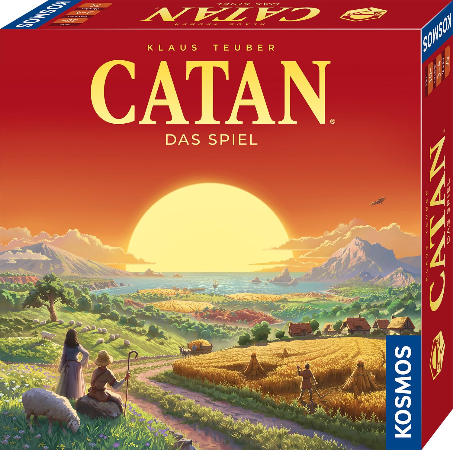 KOSMOS 684655 Catan - Das Spiel, Basisspiel Siedler von Catan, Strategiespiel für 3-4 Personen ab 10 Jahren, Brettspiel-Klassiker, Familienspiel, Gesellschaftsspiel