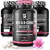 B Life Company Myo-Inositol & D-Chiro Inositol 40:1 for Women | I Inositol Supplement for Women | Hormone Balance, Fertility & Cycle | Vitamin B8, Insulin & Flo Ovarian Support | 240 Caps