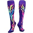 Flame Fire Softball Socks for Girls, Boys, Women, and Men Youth & Adult Over the Calf Fun Team Socks