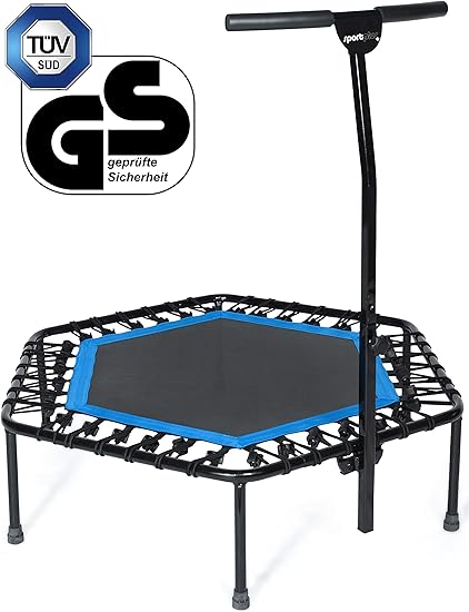 SportPlus Trampolín Fitness con Mango Regulable – Cama Elástica ...