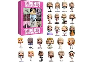 KIDHABE 【2024 Newest】24 Day Christmas Vacation Advent Calendar Ornaments for Music Lovers- Advent Calendar Bracelets, Calendar DIY Gift for Taylor Fans, Teens and Friends - Living Room and Desk Decors(2C)