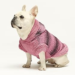 Fitwarm Fuzzy Dog Sweater, Knitted Winter Dog