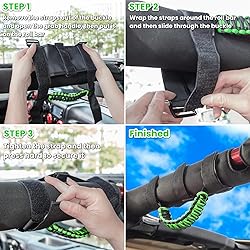 4 x Roll Bar Grab Handles Grip Handle for Jeep