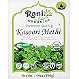 Rani Organic Fenugreek Leaves Dried (Kasoori Methi) 14oz (400g) ~ All Natural | Vegan | Gluten Friendly | NON-GMO | Indian Origin | USDA Certified Organic