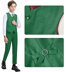 Boys Suits Toddler Kids Tuxedo Green Suit for Boys