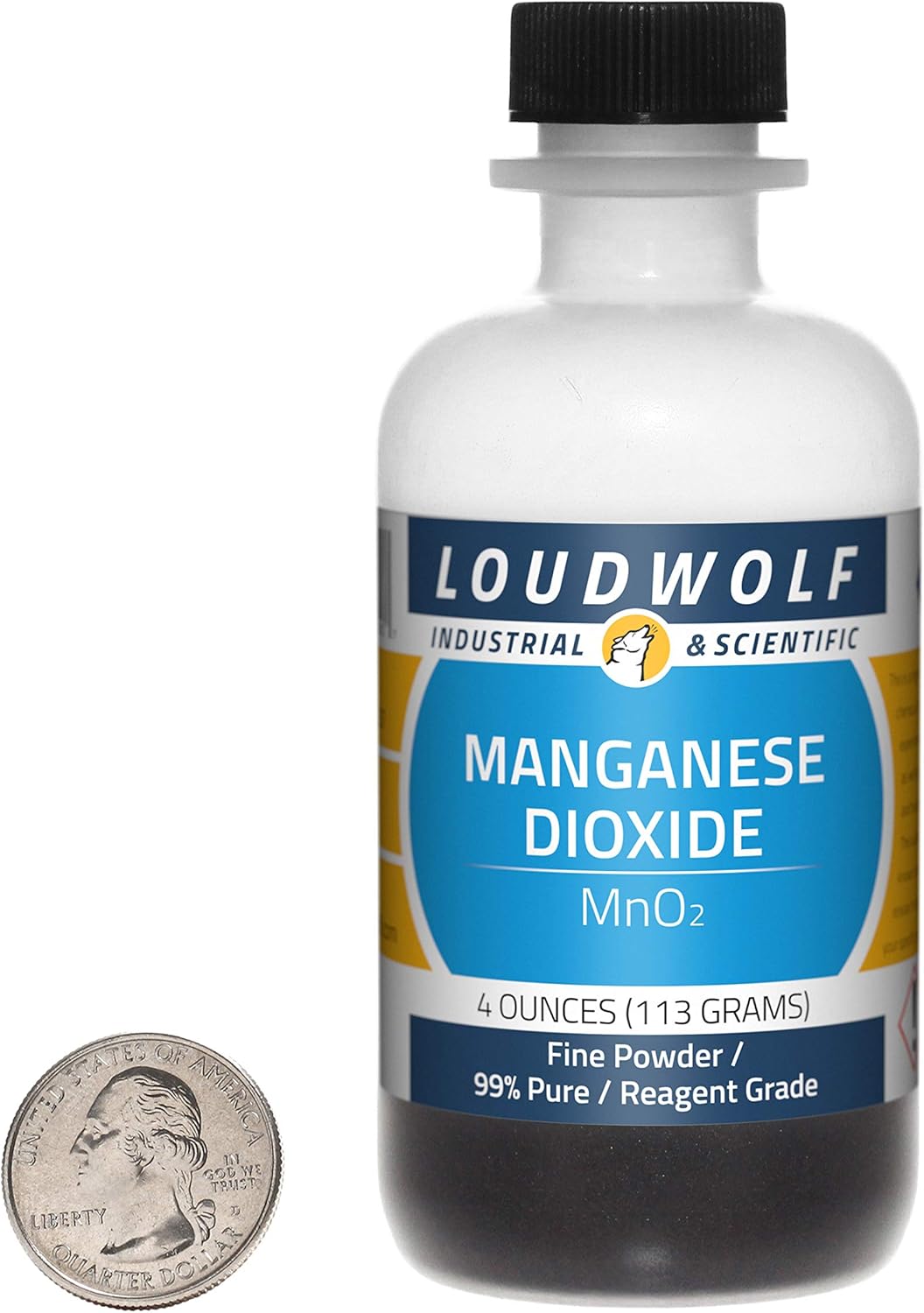 Amazon Com Manganese Dioxide 4 Ounce Bottle 99 Pure Reagent Grade Fine Powder Usa