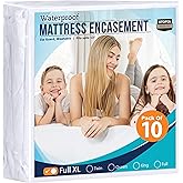 Utopia Bedding Zippered Mattress Encasement Full XL - 100% Waterproof Mattress Protector - Absorbent, Six-Sided Mattress Cove