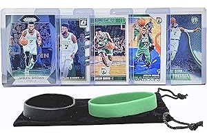 PANINI Jaylen Brown Basketball Cards Assorted (5) Bundle - Boston Celtics Trading Card Gift Pack