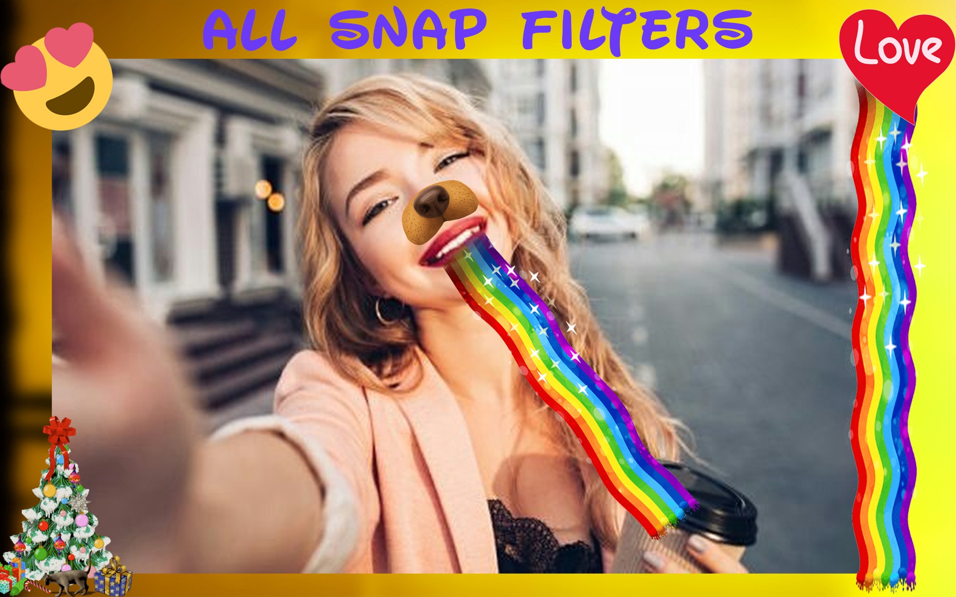 ALL Snap Filters and stickers and Beauty Photo editor PRO ( doggy style - square ... ) - Thumbnail 2