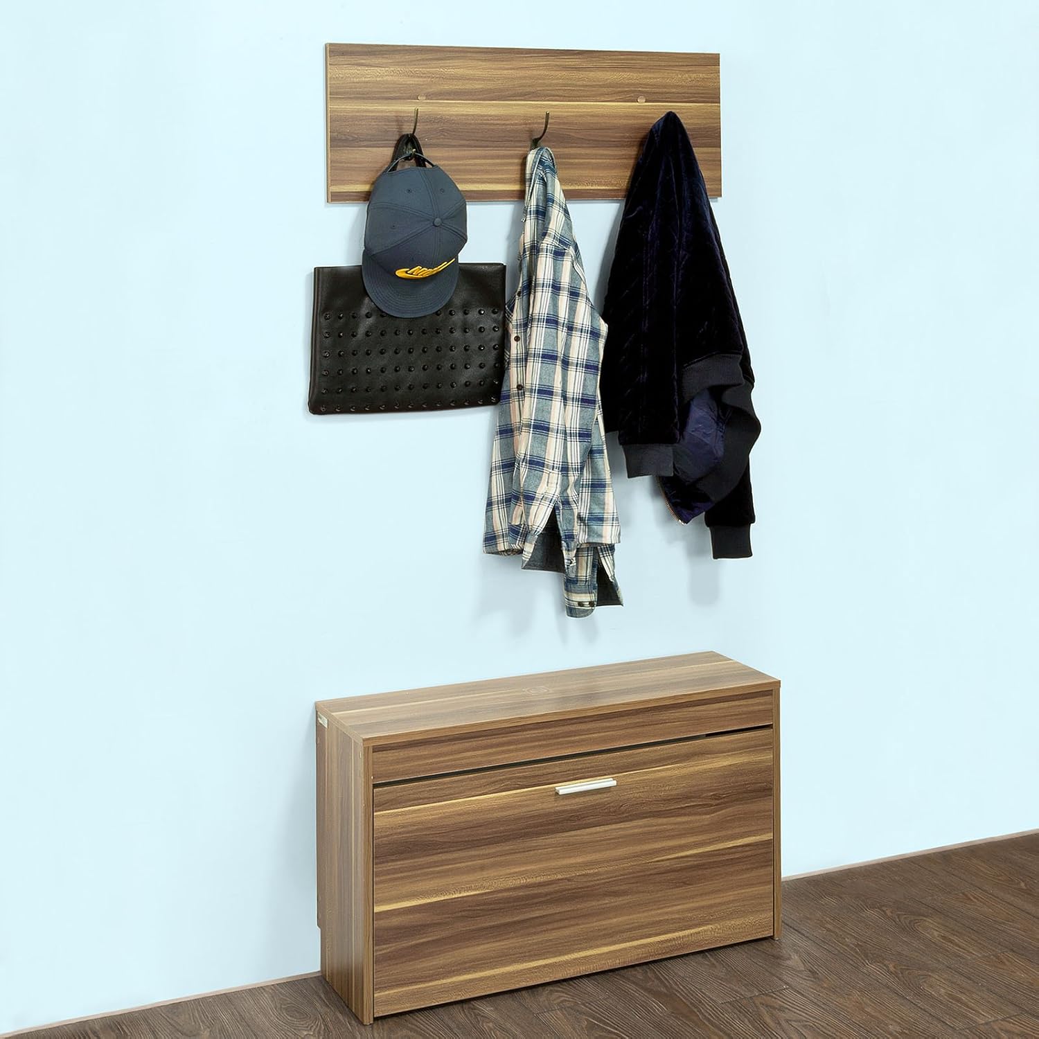 Banco recibidor perchero | Percheros de pared, percheros de pie...