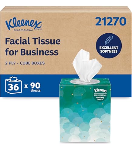 Amazon.com: KLEENEX Facial Tissue in Boutique Pop-Up Box, 95/Box