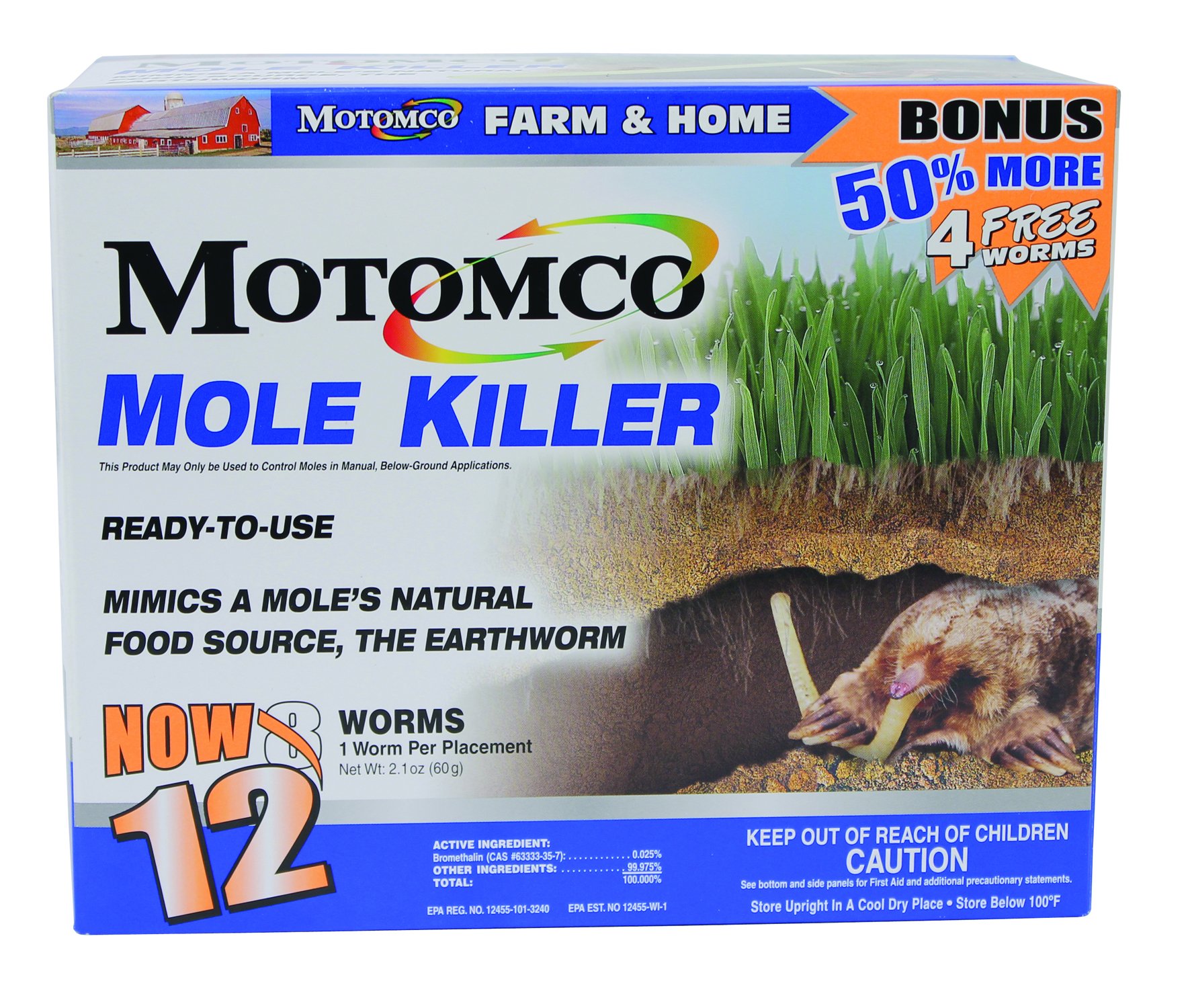 Motomco Mole Killer Ready to Use Bonus Box