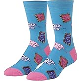 Crazy Socks, Unisex, Food, Pop-Tarts, Crew Socks, Novelty Silly Fun Cute