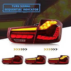 VLAND OLED Tail Lights Compatible with BMW 3-Series