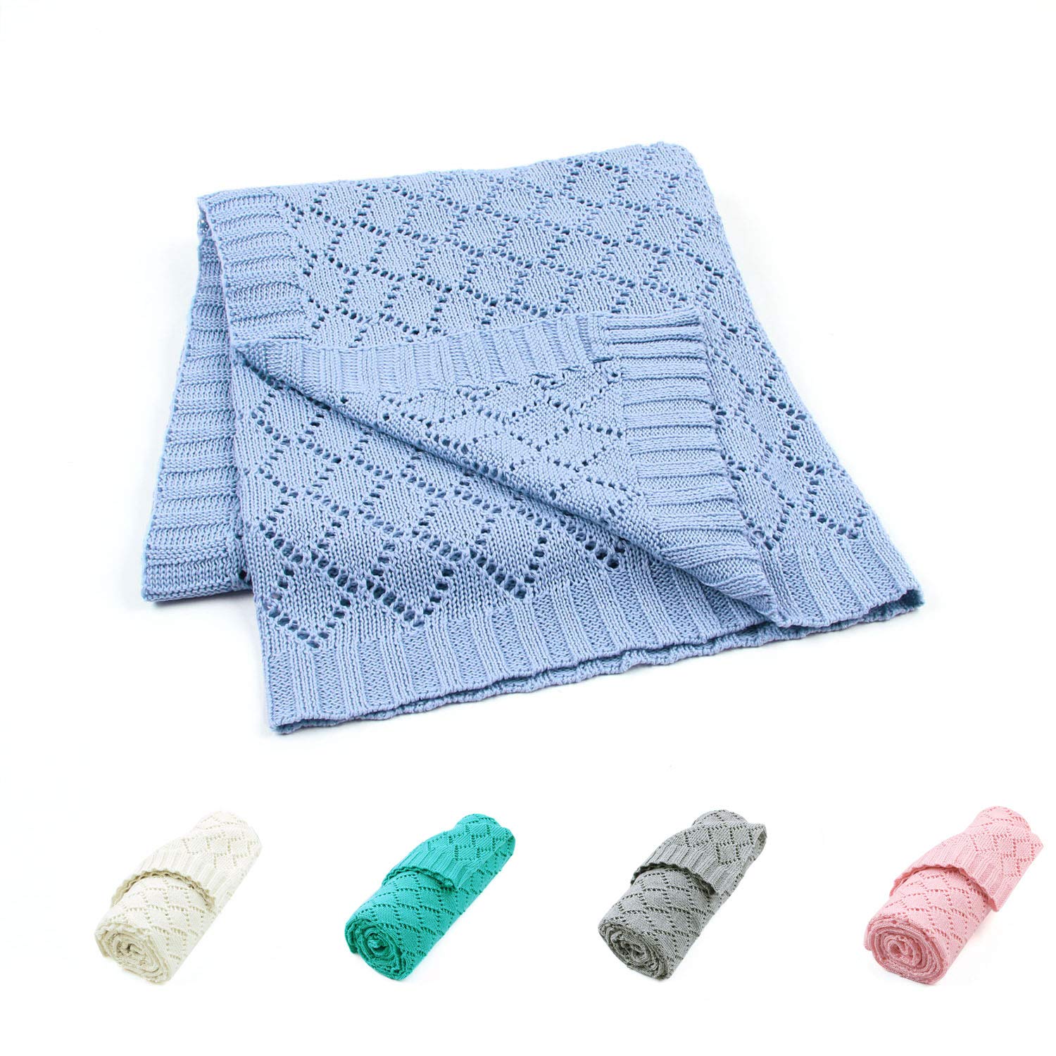 Baby Bed Blanket Knit Toddler Blankets Soft Warm 40X30 Inch