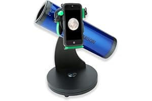 Carson SkySeeker 15x-37.5X Newtonian Reflector Beginner Telescope with Universal Smartphone Optics Digiscoping Adapter (JC-20