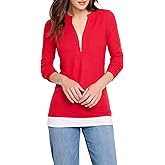 NIC+Zoe Womens Cozy Mix Media Layer Top