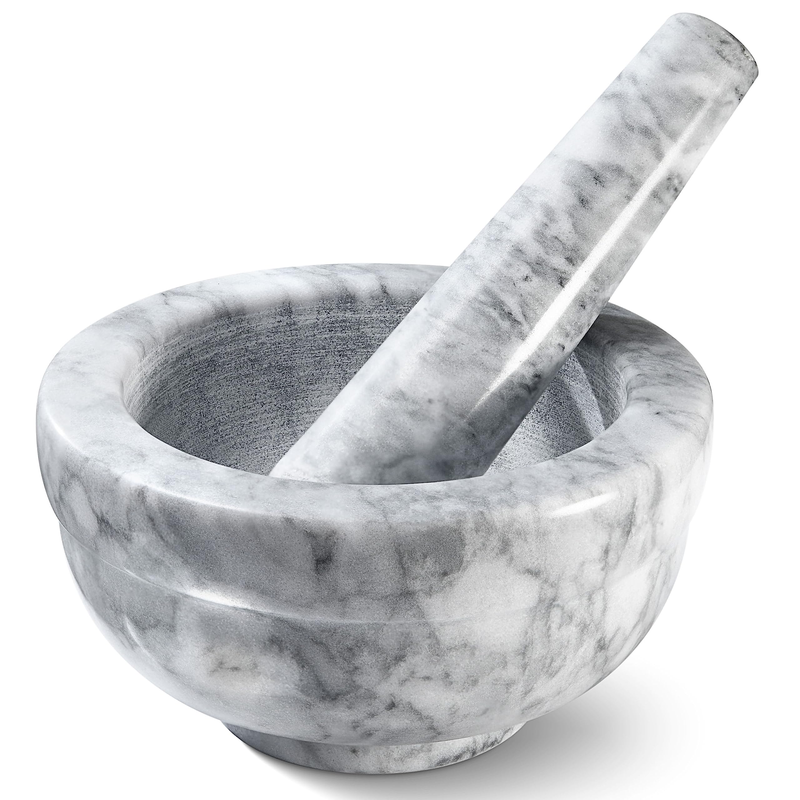 Photo 1 of Sagler Mortar and Pestle Set - Small Grinding Bowl Container for Guacamole, Spices, Salsa, Pesto, Herbs - Best Mortar and Pestle Spice and Pills Crusher Set, Holds Up to 3 Oz (4.5 x 2 Inch)