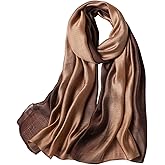 WINCESS.YU Women Gradient Scarf Long Shawls and Wraps Fashion Plain Pashmina Formal Scarf