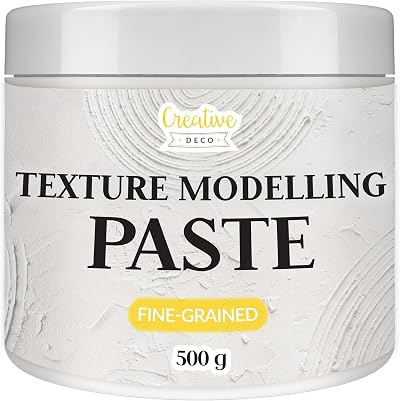 Creative Deco Modelling Paste Smooth 500g White Acrylic Texture Medium