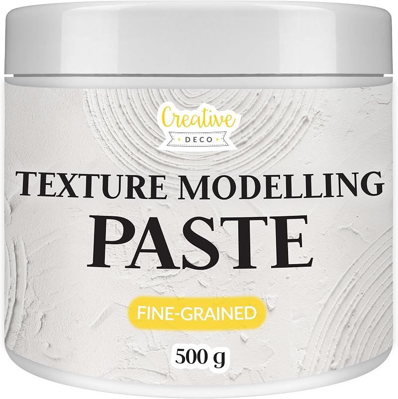 Creative Deco Modelling Paste Smooth 500g White Acrylic Texture Medium