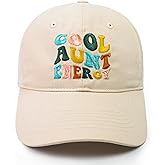 68LDROOTER Cool Aunt Energy Hat, Embroidered Cap for Gifts for Aunt Women, Birthday Gift for Aunt, Adjustable Baseball Hat