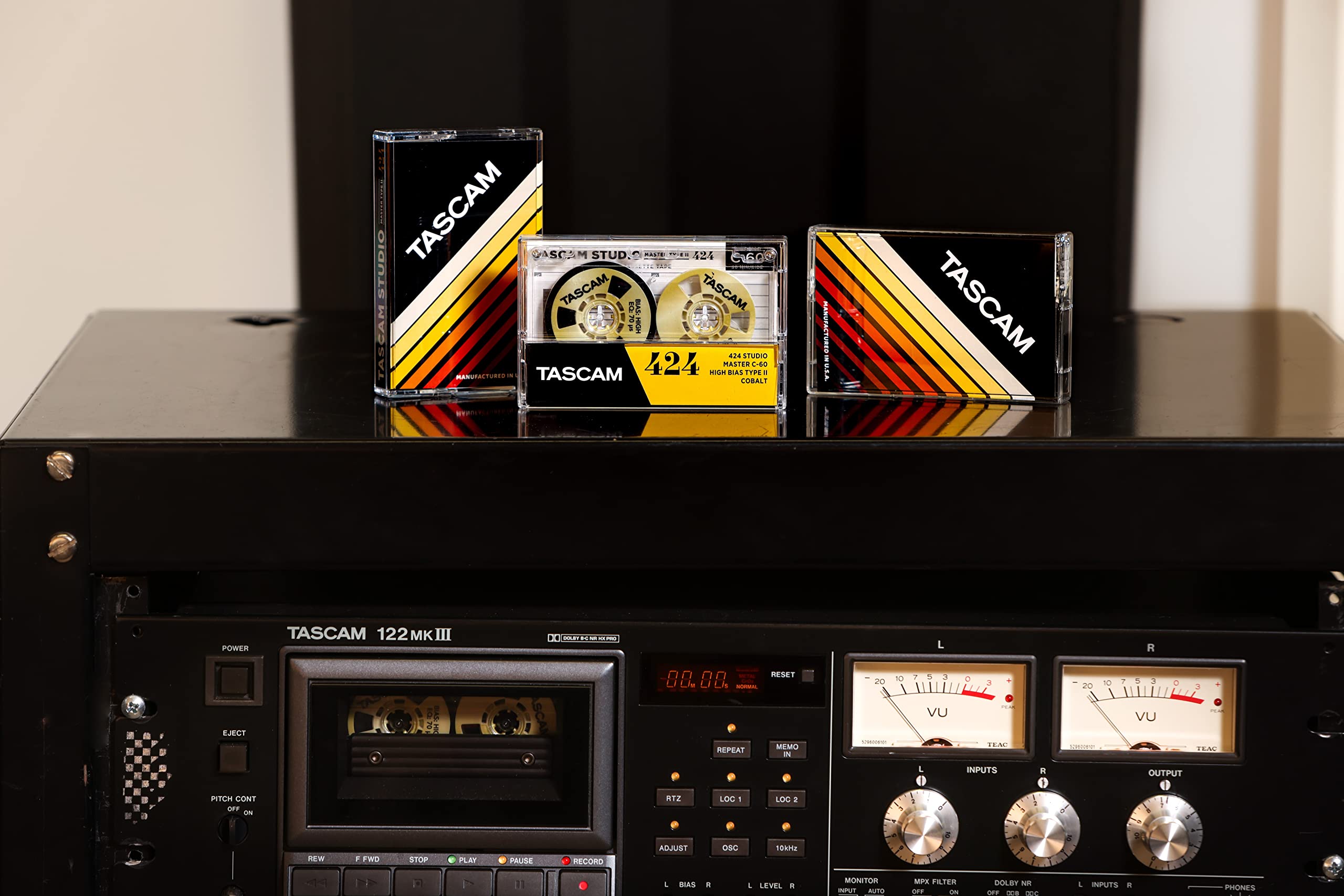 Tascam Master 424 High Bias Type II Cobalt Studio Cassette, Multi (MASTR CAS)