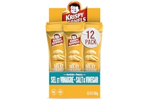 Krispy Kernel | Salt & Vinegar Peanuts, Perfect Snacks On The Go (12 x 60g)
