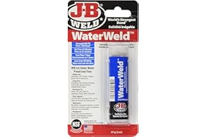 J-B Weld 8277CAN WaterWeld Epoxy Putty Stick 2 oz – Waterproof, Hand-Mixable Repair Putty for Plumbing and Underwater Repairs