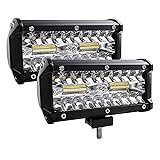 Zmoon 7Inch 2PCS Led Light Bar,240W 24000lm Led Fog