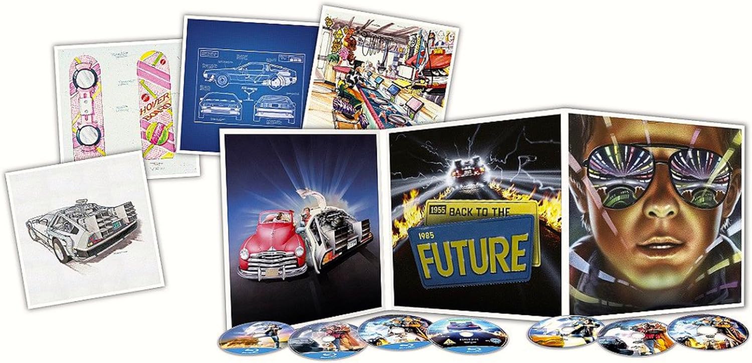 Back To The Future Trilogy Blu Ray Big Sleeve Edition Includes 4 Exclusive 12 Arts 3 Dvd S Digital Downloads And More Amazon Co Uk Michael J Fox Christopher Lloyd Crispin Glover Lea Thompson Mary Steenburgen