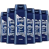 Suave Men Ultra Moisturizing Body & Face Wash, Shea & Sandlwood Scent, No Parabens, No Phtahaltes, 18 Oz Pack of 6