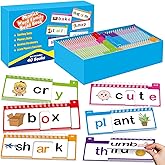SkilLify Word Family Build Book, 40 Read and Rhyme Flip Books, Learn to Read Phonics Flash Cards, Sight Words Flash Cards Kindergarten Flip Books for Kids Homeschool Preschool Learning Activities