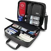 USA Gear Medical Bag - Large Shoulder Case for Doctors, Veterinarians, and Nurses - Medical Messenger Case Doctor Bag with Water Resistant Exterior, Shoulder Strap, and Customizable Interior