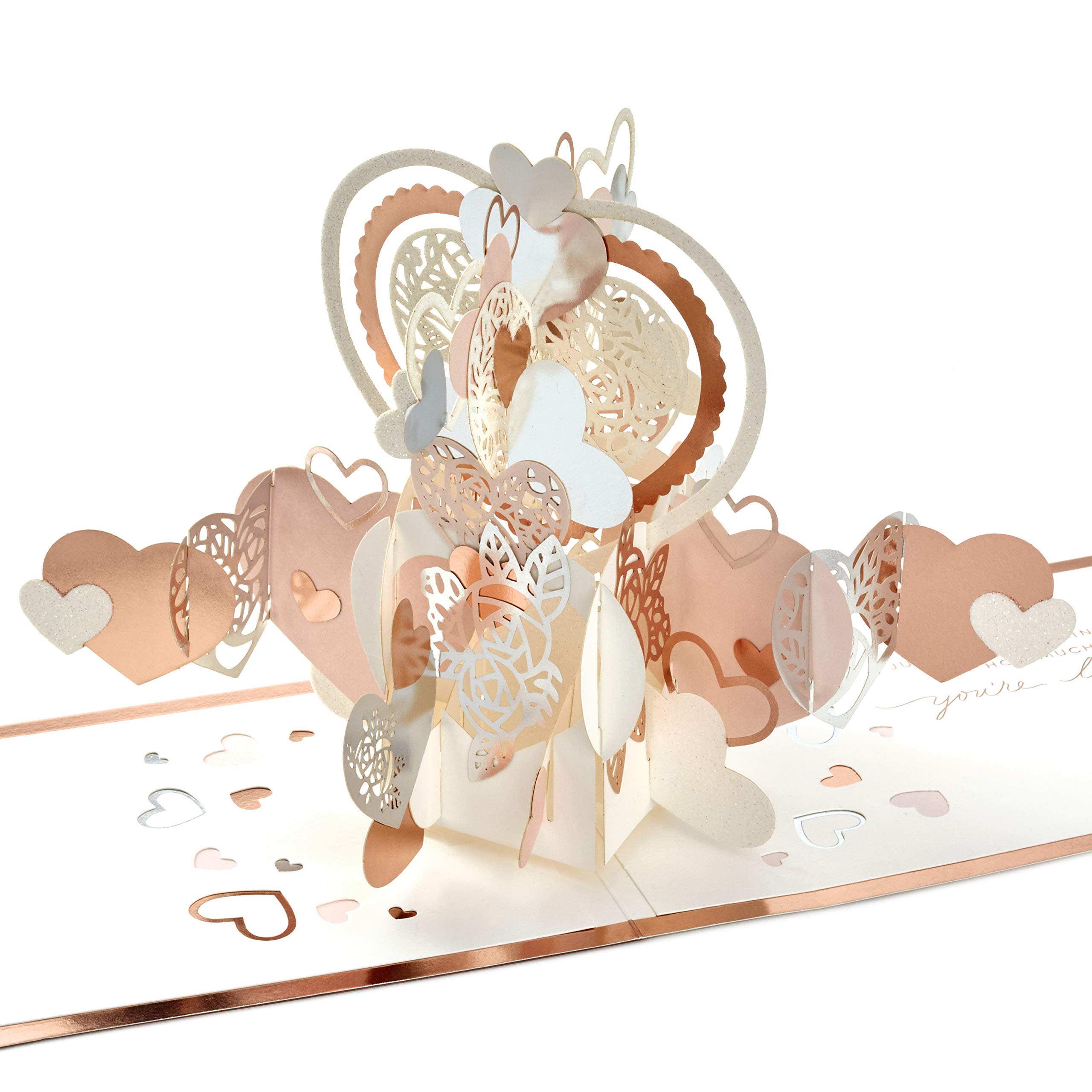 Hallmark Signature Paper Wonder Pop Up Love Card, Love You Hearts (Anniversary Card, Birthday Card, Sweetest Day Card)