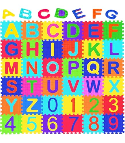 Puzzle Mat Hey! Play! Nontoxic Interlocking Foam Tile Play Mat