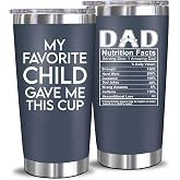 NewEleven Fathers Day Gift For Dad - Dad Birthday Gifts From Daughter, Son, Kids - Birthday Present Ideas For Father, New Papa, Bonus Father From Daughter, Son - 20 Oz Tumbler