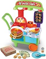LeapFrog Build-a-Slice Pizza Cart Pretend Food Toy 30+ Pieces English view 5