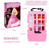 GOLMUD 150+ Pcs Doll Clothes Accessories Closet Toy Gift 3+ view 6