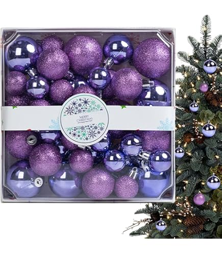 Set Décoration Fêtes 24 Pièces Boules De Noël Treer 24 Pièces