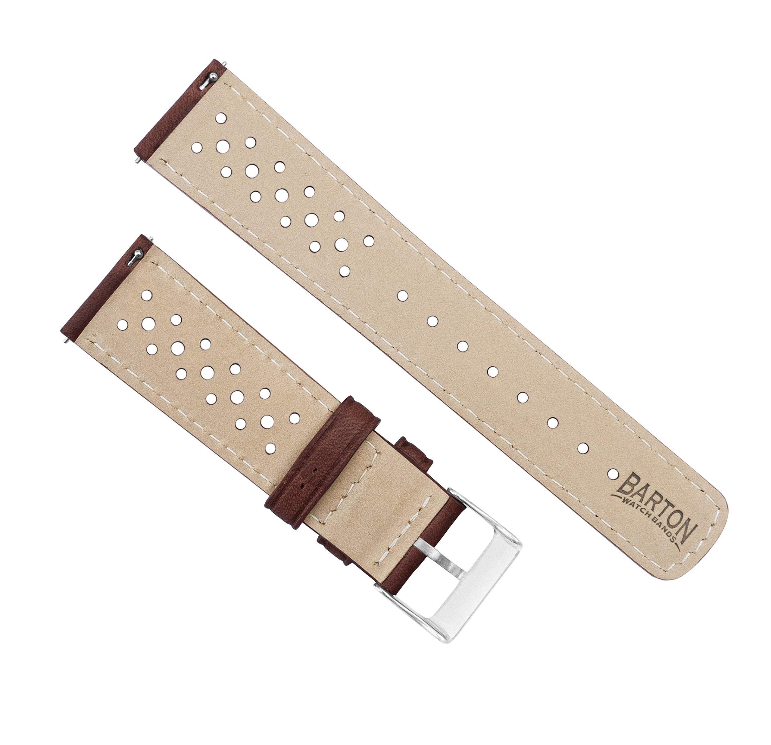 Barton Racing & Rally Horween Leather Straps with Integrated Quick Release Spring Bars - Standard Length fits Wrists 5