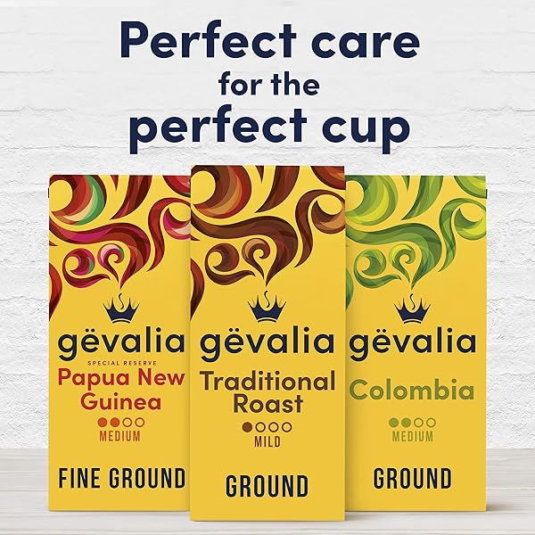 GEVALIA TRADITIONAL ROAST MILD LIGHT ROAST GROUND COFFEE, 12 OZ BAG