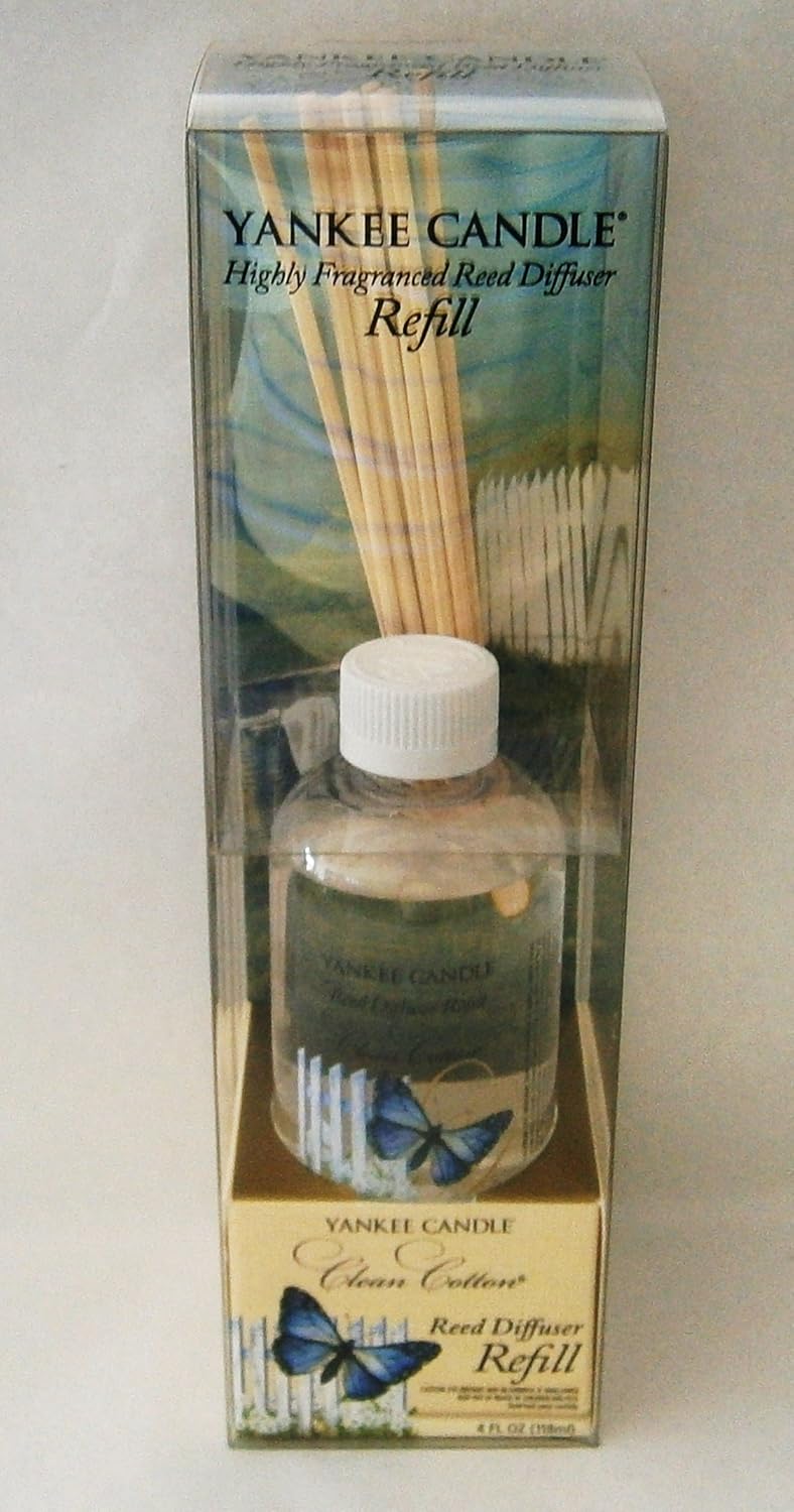 Yankee Candle CLEAN COTTON Reed Diffuser Refill Kit Amazon.co.uk