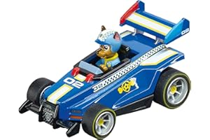 Carrera 64175 PAW Patrol Ready Race Rescue Chase 1:43 Scale Analog Slot Car Racing Vehicle GO!!! Slot Car Race Tracks Blue