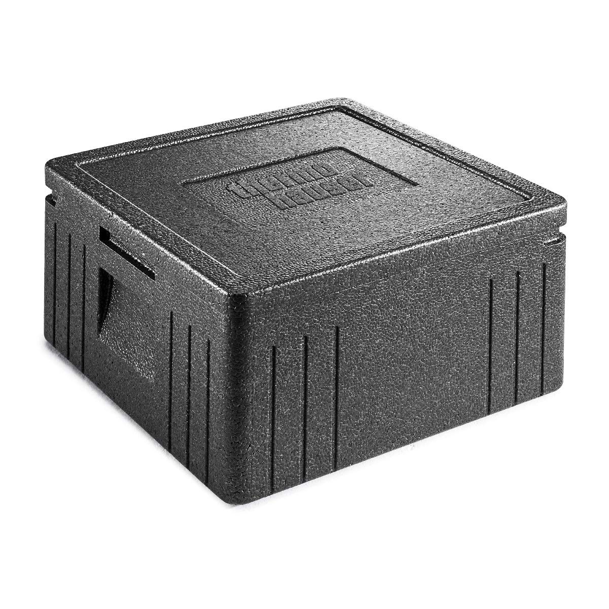 thermohauser EPP-Thermobox Pizza Eco Line schwarz, mit Deckel, 21,5 L