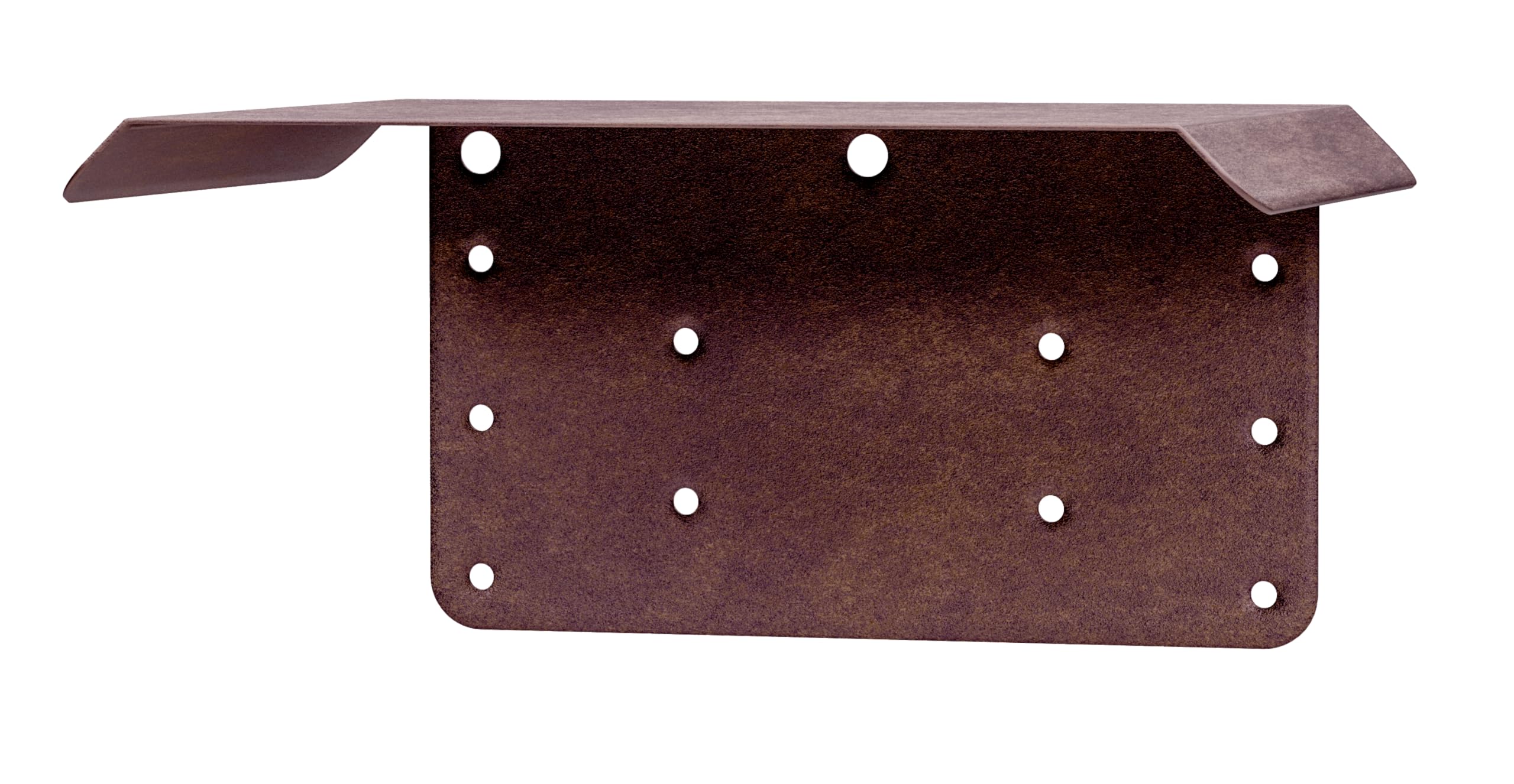 Alberts 355319 Bird House trapezoidal Protection roof Feeder, Rust Brown