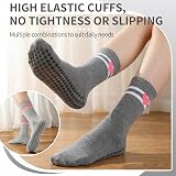 Zuimei 4 Pairs Yoga Grip Socks Women Non Slip Pink Heart Cotton 5 Colors view 4