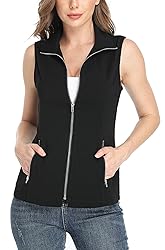 MISS MOLY Women's Lightweight Vest Casual Zipper