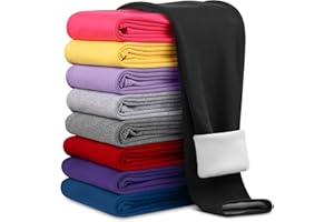 Resinta Girls Winter Fleece Lined Leggings Cotton Thick Thermal Tights Kids Soft Stretchy Pants Full Length